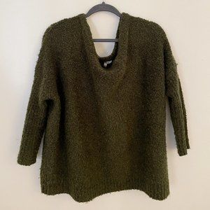Cozy Forest Green Slouchy Sweater